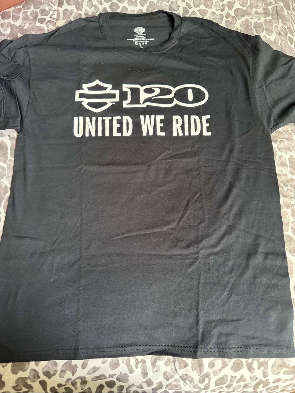 New! Harley-Davidson United we ride Tshirt Sz LG